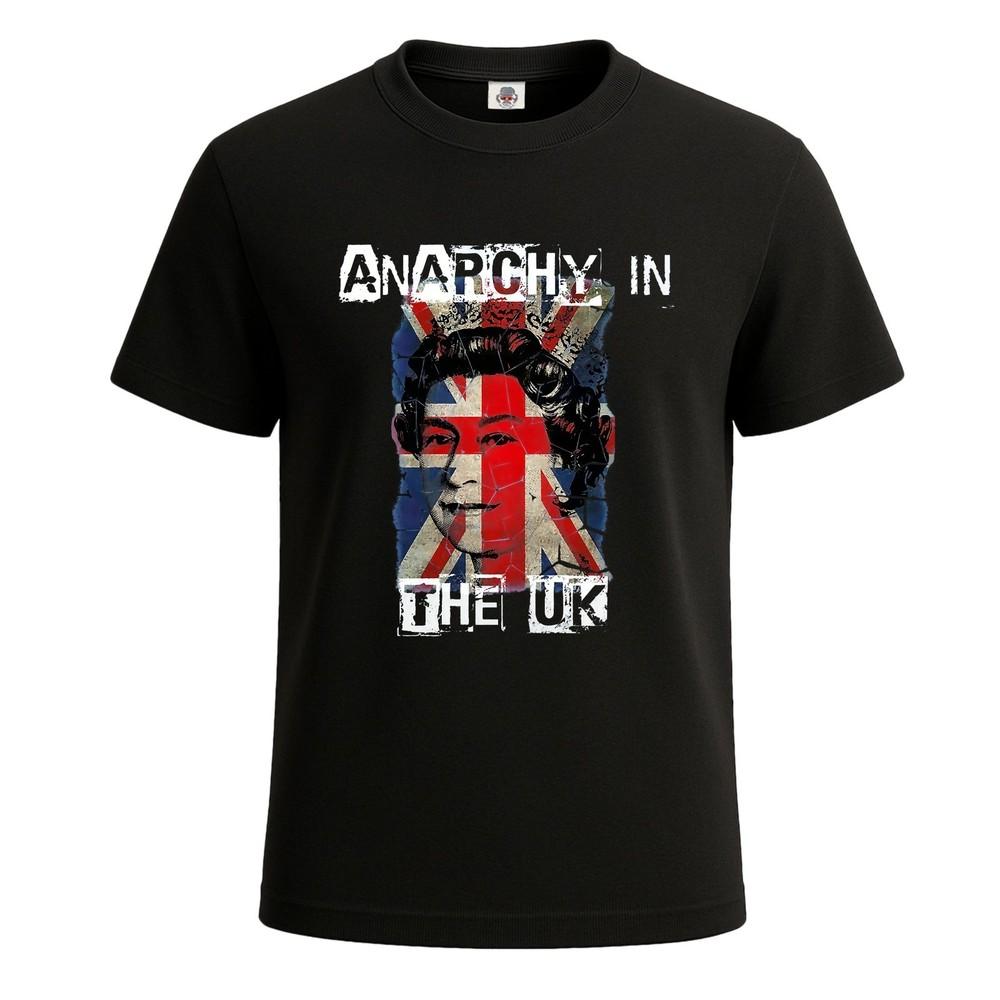 Anarchy in the uk mens punk rock clash union tshirt for mens novelty tee top