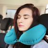 Portable Automatic Air Inflatable Pillow Super Light U Shape Neck Cushion  Office Lunch Breaks