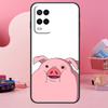 Милый РОЗОВЫЙ Kawai Чехол-Свинка Для Oppo A74 A94 A54 A17 A57 A77 A76 A16 A96 A18 A60 A80 A40 A38 A58 A78 A98 A15 A5 Pro