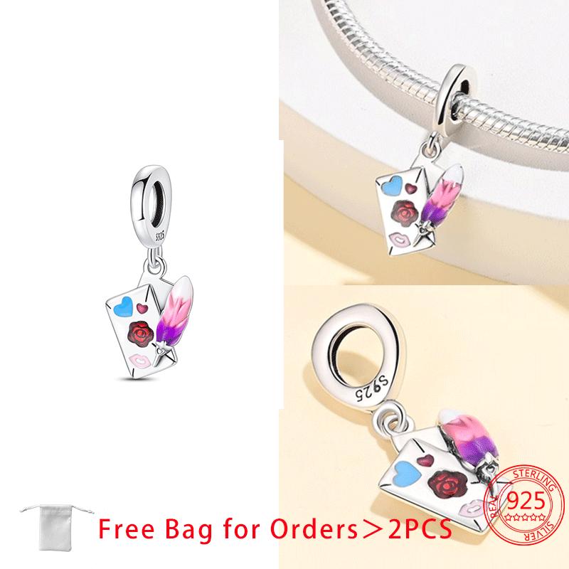 Оригинальное медное платье, помада, туфли на высоком каблуке, шармы-бусины в виде красного вина и воздушного шара, подходят для изготовления своими руками женского ювелирного браслета, изысканный подарок