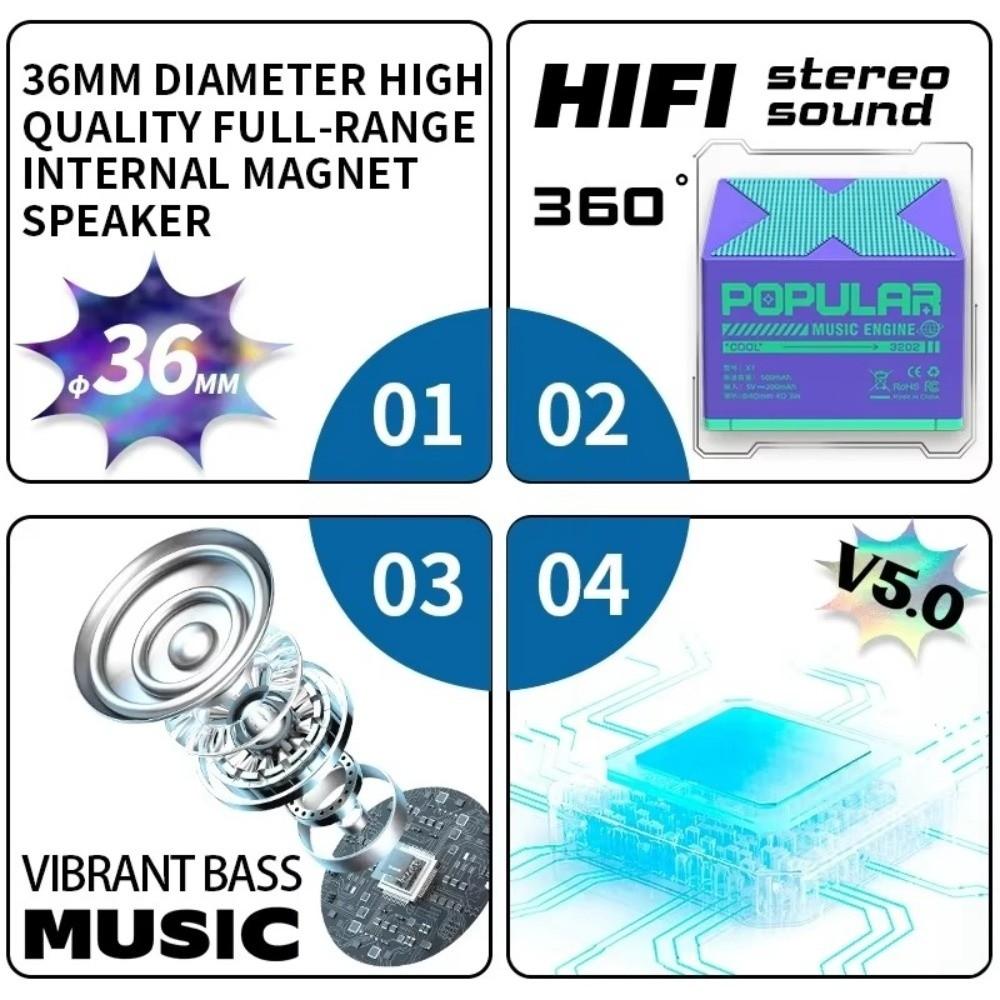 Built-in-Mic Wireless Speaker Portable Mini Speakers New Desktop Computer Speaker  Outdoor