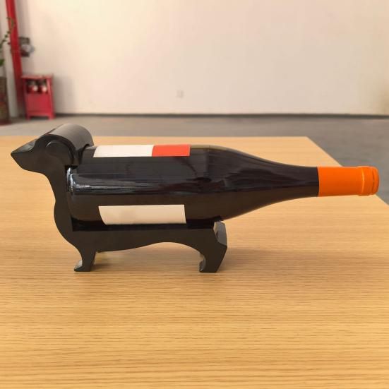 Держатель для винной бутылки Такса Подставка-органайзер для пивных бутылок в форме собаки Стойка для хранения Домашняя кухня Бар Обеденный стол Настольное украшение