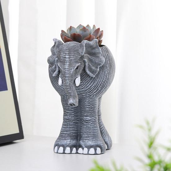 Слон цветочный горшок смоляной суккулентный горшок настольный стоячий слон цветочный горшок для гостиной офисный приставной столик декор стола