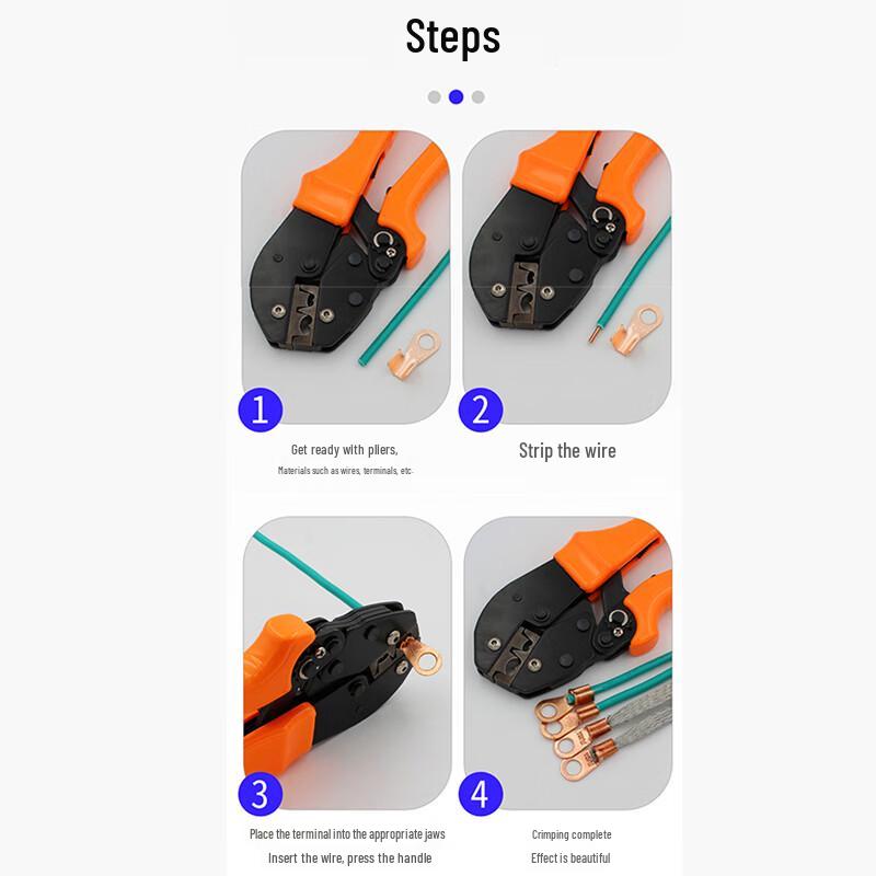 Yicheng OT-10A Tinned Copper Open Fork Terminal Connectors