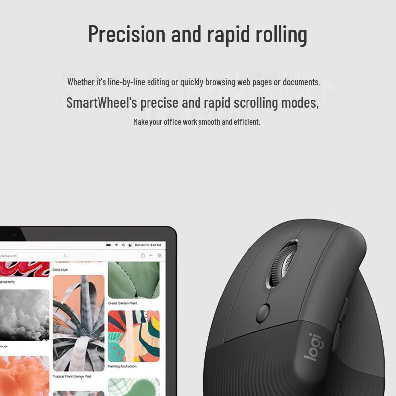 Logitech Lift Left-Handed Vertical Ergonomic Mouse