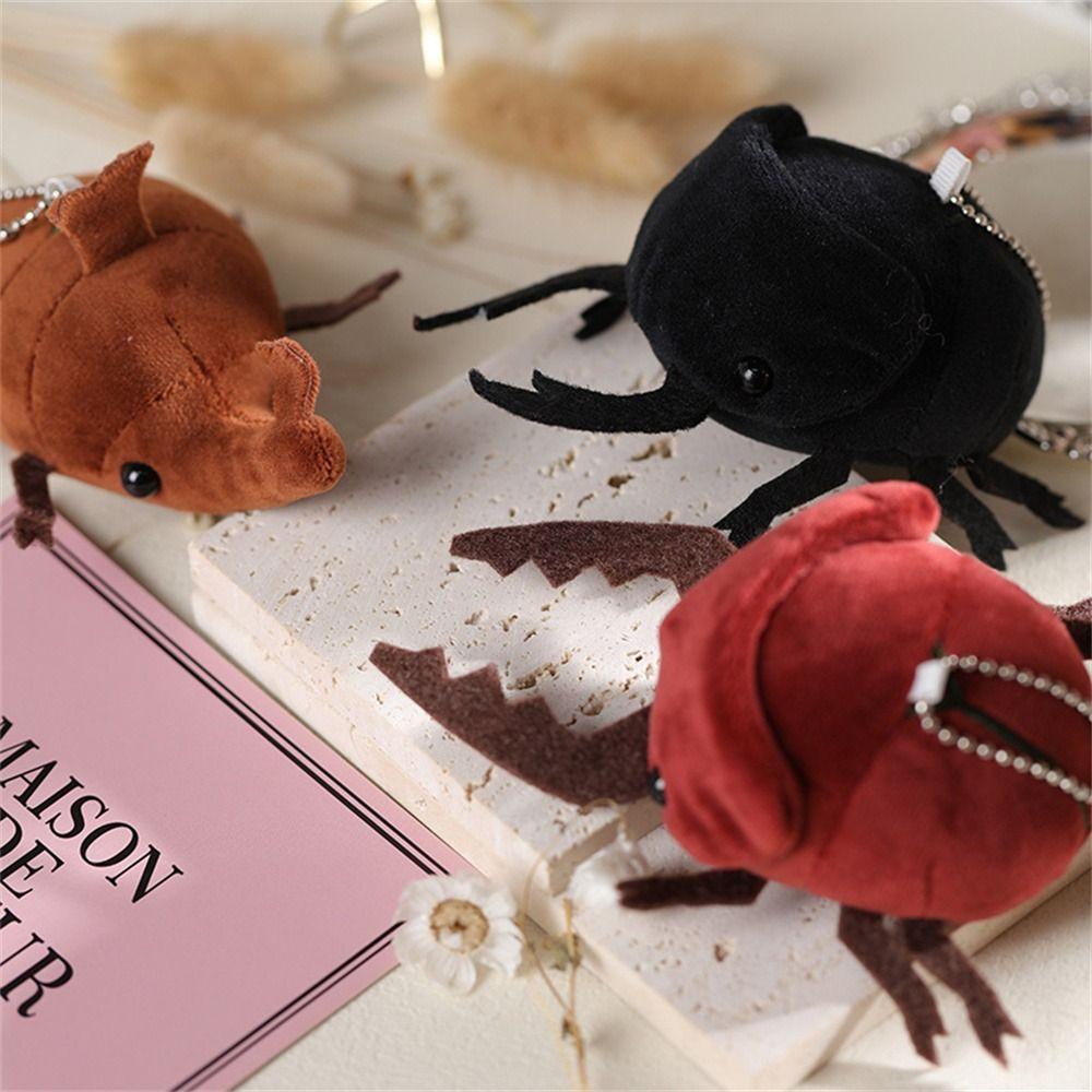 Pendant Birthday Small 10cm Insect Pendant Beetle Plush Doll Insect Plush Keyring Insect Keychain