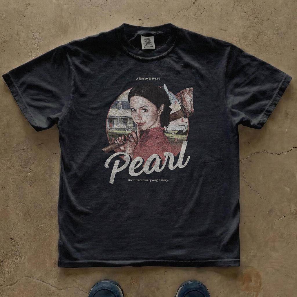 Pearl Horror T-Shirt | A24 Film Graphic Tee | Mia Goth Vintage Movie Shirt