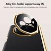 Чехол из простой кожи для телефона Honor Magic V3 с гальваническим покрытием, металлическим шарниром, держателем объектива и закаленной пленкой, противоударным держателем, деловой чехол