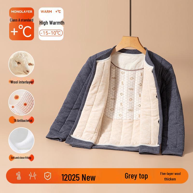 Детский зимний школьный комплект формы: Нижнее белье для девочек и утепленная хлопковая куртка для мальчиков