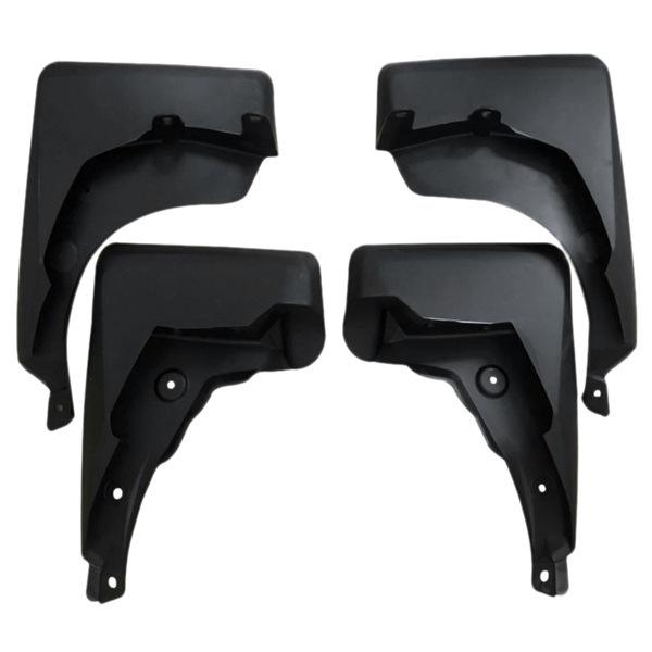 Set of 4 Black Plastic Mudguards for 2019 Toyota RAV4 (US) - Includes Shifters