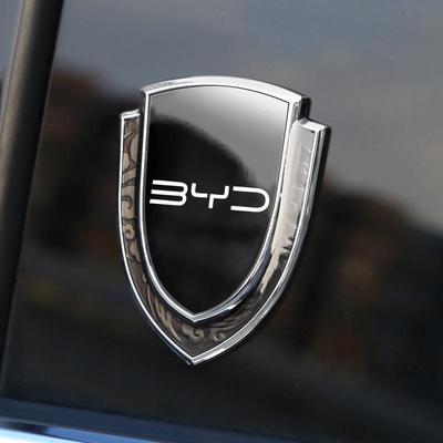 Металлическая зеркальная эмблема на автомобиль для Tesla, BYD, BMW (с возможностью персонализации)