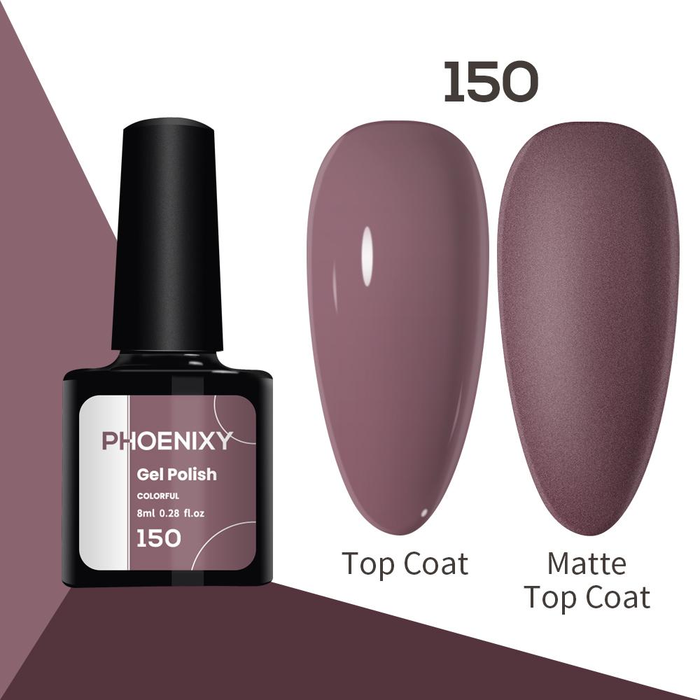 Лак для ногтей PHOENIXY, 8 мл, УФ-светодиодный гибридный лак для дизайна ногтей, гель-лайнер для маникюра, полупостоянная основа, верхнее покрытие, гель с блестками, блестящие цвета, гель