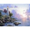 Diamond 5d Landscape Full Painting Round Diamond Embroidery Seaside Lighthouse Rhinestone Craft Mosaic Home Decoration Picture
