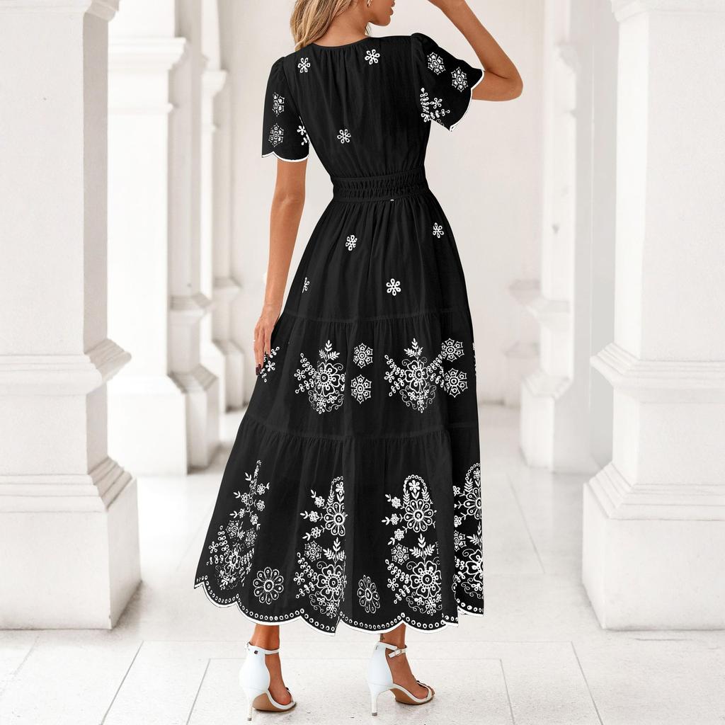 Женское модное повседневное платье -колор