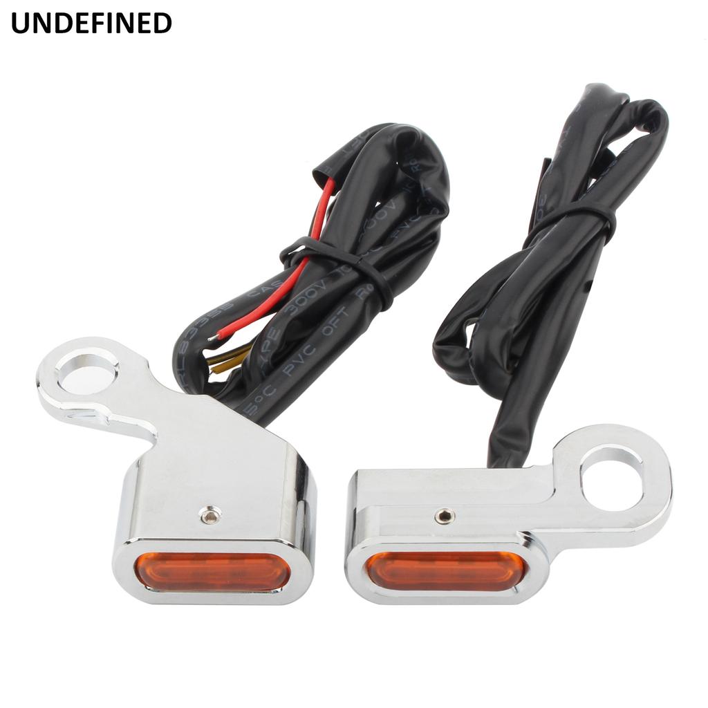 Светодиодный индикатор поворота руля мотоцикла, янтарная лампа для Harley Dyna 1996-2017 Softail Sportster XL