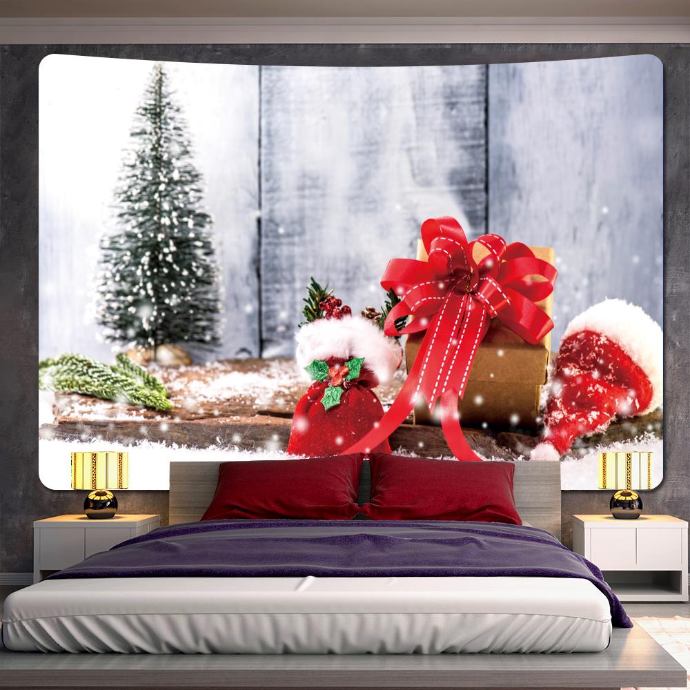 Новый год Рождество домашний гобелен психоделическая сцена настенный богемный фон ткань украшение стены