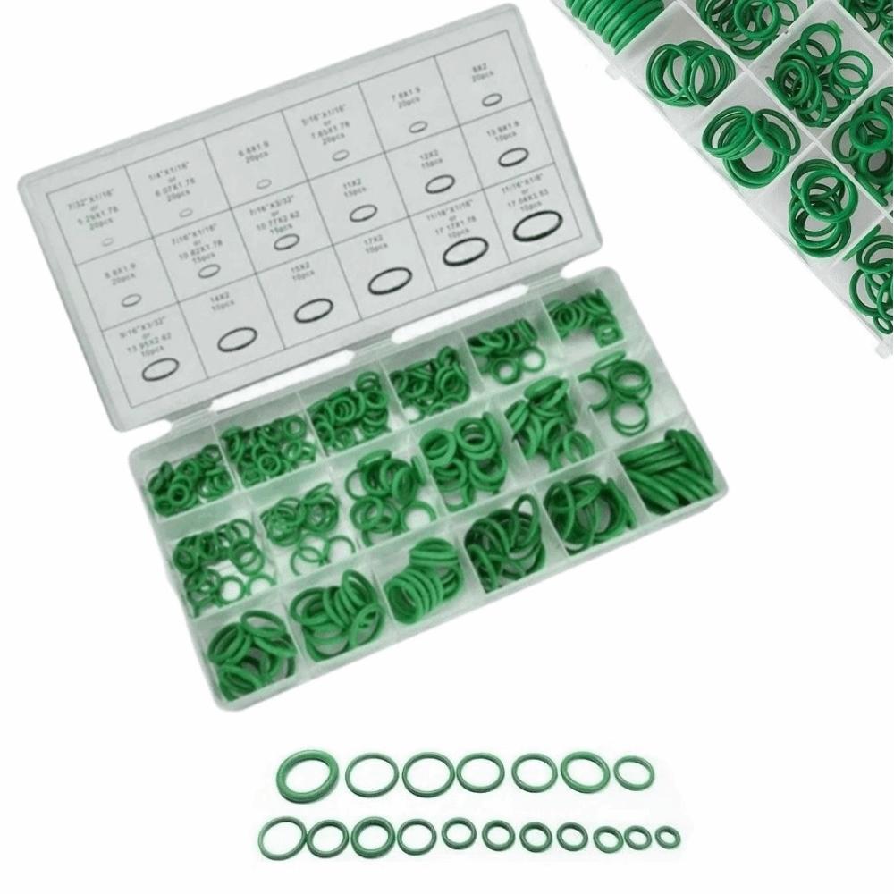 270Pcs Heat-resistant Rubber O-Ring Gasket Air Conditioning Compressor Seals Automotive Maintenance