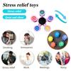 Catching Stone Fidget Spinner Toy DIY Spinning Toy with Detachable Jacks Stone Kids Teens Adults Stress Anxiety Relief Sensory Fingertip Gyroscope