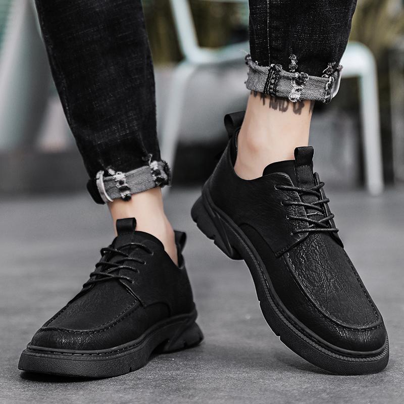 Мужская обувь из натуральной кожи ручной работы в стиле ретро, ​​удобная повседневная кожаная обувь, мокасины, мужская обувь на плоской подошве