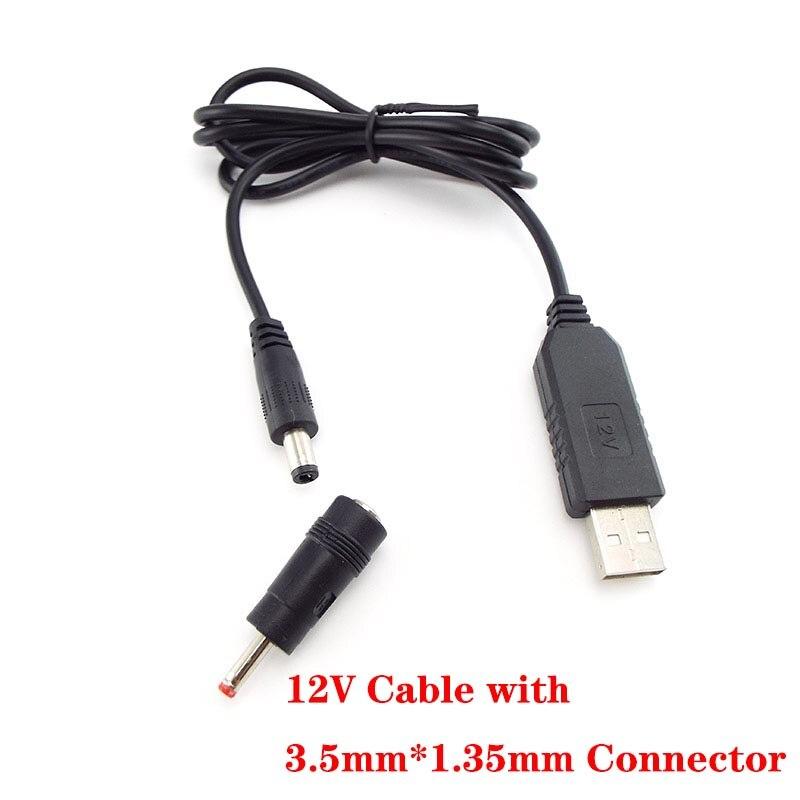 USB 5V To DC 5V 9V 12V 3.5mm Power Boost Line Step UP Module USB Connector Converter Power Adapter Cable 2.1x5.5mm