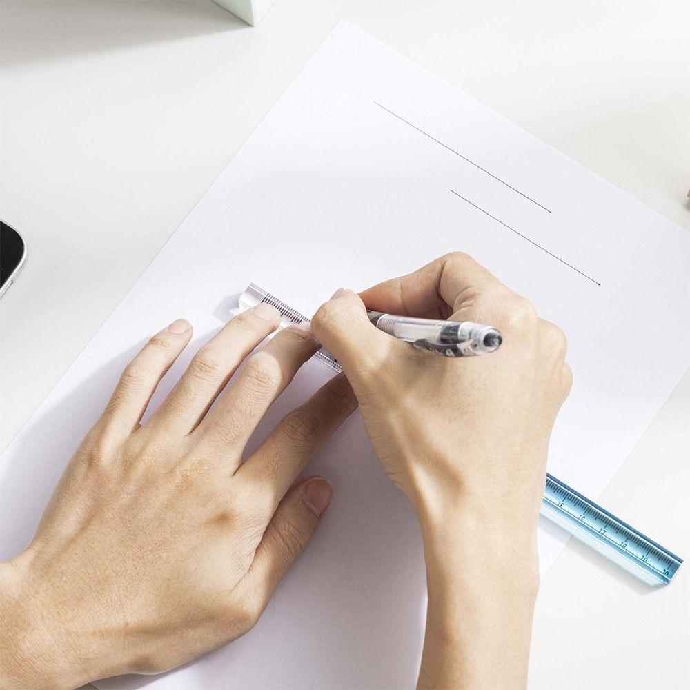 20CM Cube Ruler Transparent Scale Ruler High Quality Measurement Drawing Tool  Students Gift