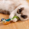 Chirping Bird Cat Toy Interactive Simulation Electric Bird Touch Activated Plush Bird Cat Teaser for Indoor Cats And Dogs