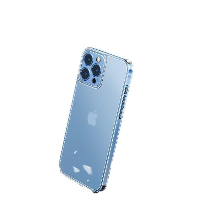 Тонкий матовый закаленный стеклянный противоударный чехол для iPhone 15 Pro Max - Защитная крышка для Apple 14