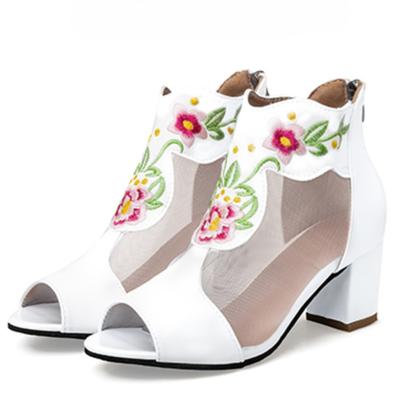 Женские босоножки Летняя женская обувь Дизайнерские полые сетчатые дышащие высокие каблуки Элегантные босоножки на платформе Сексуальные босоножки на каблуках для вечеринок