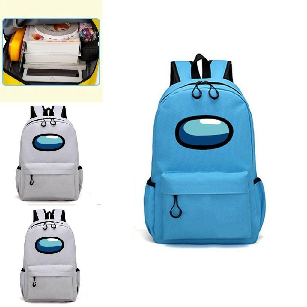 Рюкзак через плечо с цепочкой по игре Among Us для детей и подростков, мальчиков и девочек, школьный и дорожный рюкзак