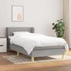 3126917 vidaXL Divan Bed with Mattress Light Grey 80x200 Cm Fabric