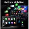 Imagebon 9" 4K Dashcam Wireless CarPlay & Android Auto Car DVR GPS Navigation Night Vision Dual Lens WiFi AUX FM