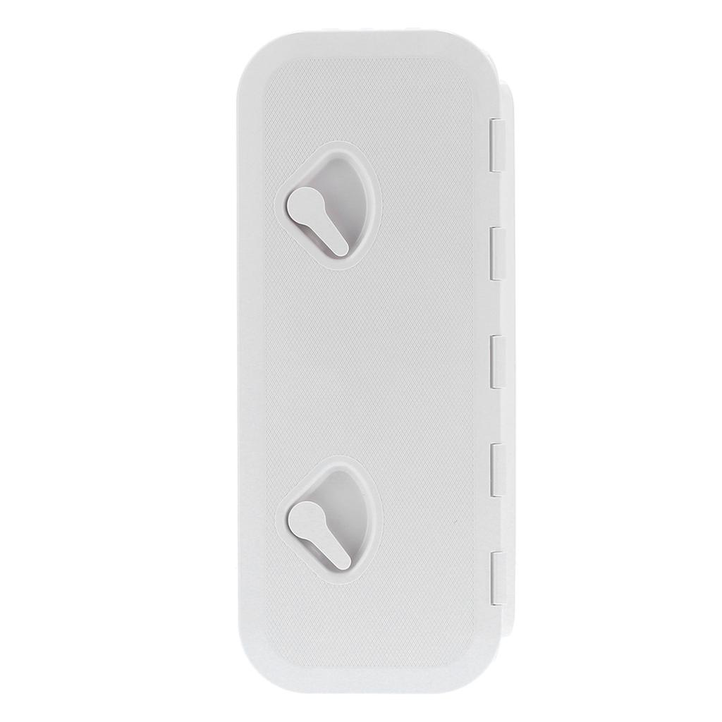 Deck Access   Inspection Cover 180 degrees  Hinged Lid Anti UV with Lock for Marine Boat 24 x 9.5in(White )