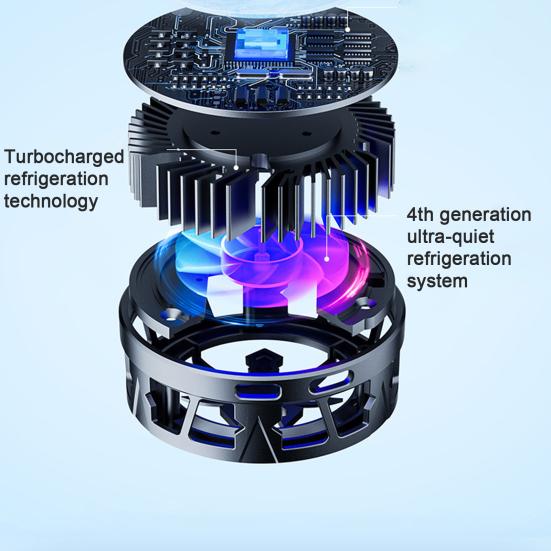 Удобный вентилятор охлаждения телефона Увеличенная площадь охлаждения Компактное быстрое охлаждение