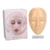 5D Silicone Makeup Practice Face Teaching Face Eye Cosmetic Mannequin Board for Cosmetology White