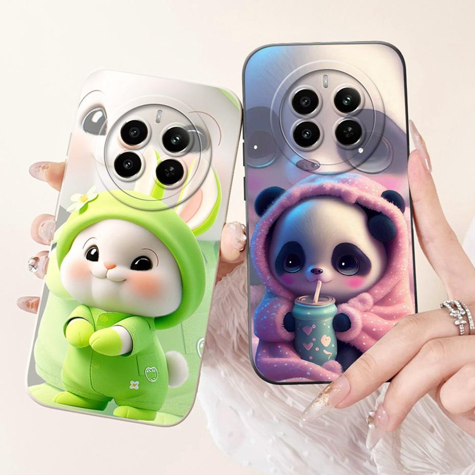 Новый дизайн Чехол для телефона с защитой объектива для Realme 12 Pro+ 12Pro 5G Для Realme 12 Pro Plus 5G Милый узор Мягкие силиконовые чехлы