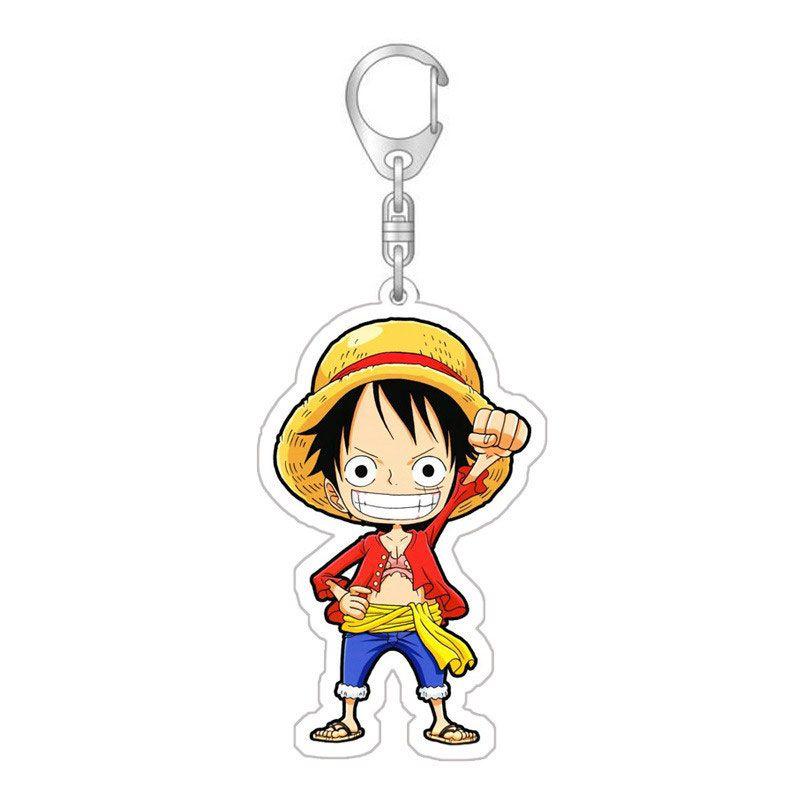 One Piece брелок аниме периферийный акриловый кулон, украшение из мультфильма Луффи Солон, студенческий рюкзак кулон
