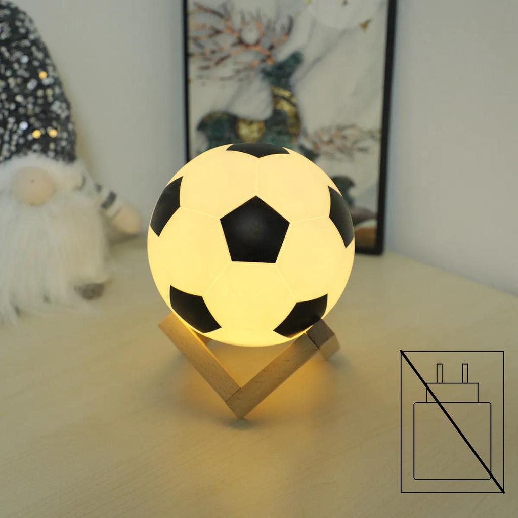3D Футбольный Ночной Светильник Спальня Настольное Украшение Футбольная Лампа для Домашнего Декора