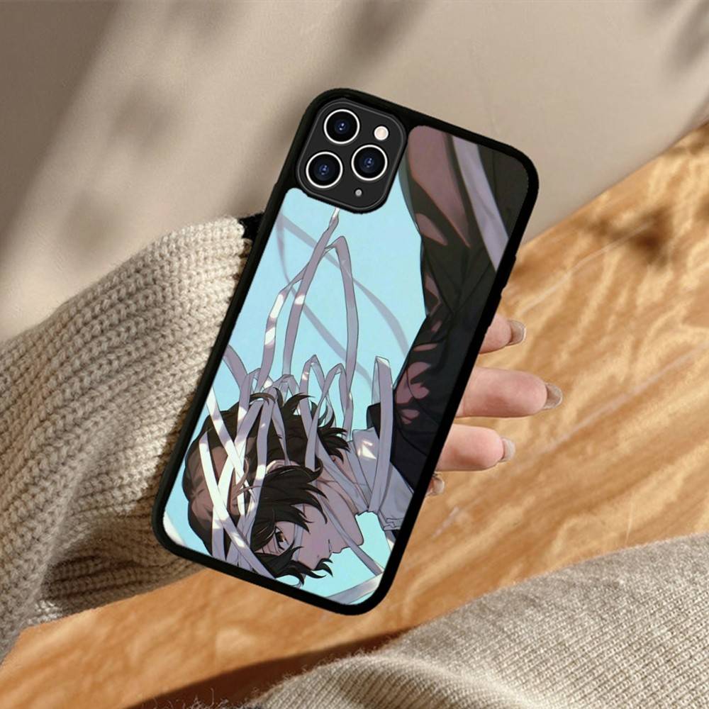 Чехол для телефона Bungo Stray Dogs Аниме PC+TPU Для iPhone 17 16 15 14 13 12 11 Pro Max Plus Кавайная Мультяшная Обложка
