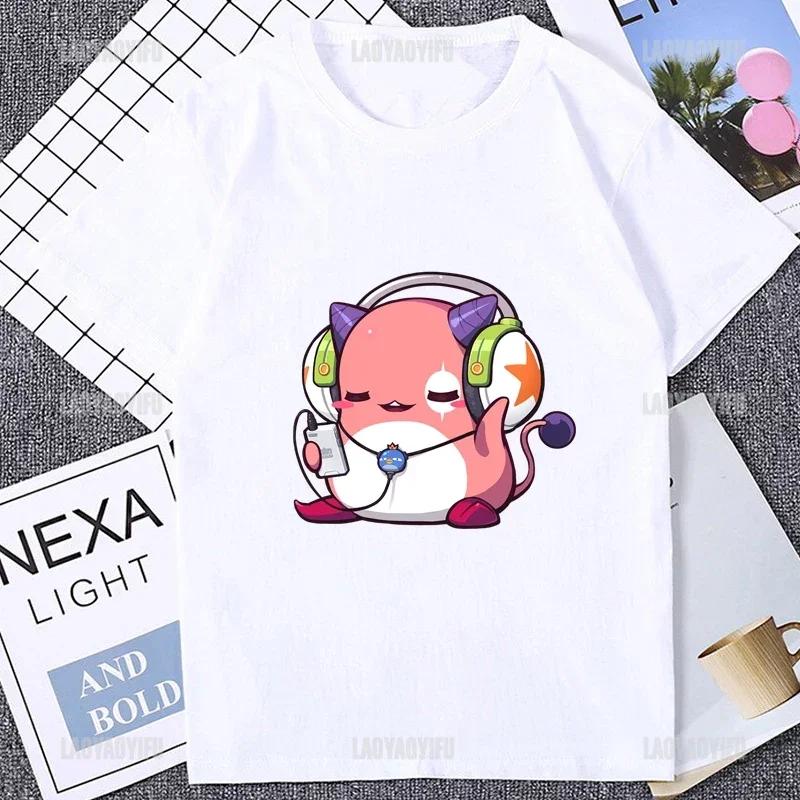 Harajuku MapleStory Kawaii Funny Printed TShirts Buddy Personalize Male T Shirt Korea Style Hot Game Fans Otaku Clothing Hipster