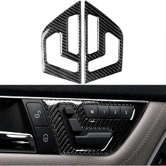 NVCNX Углеволокно Совместимо с Mercedes-Benz C-Class W204 C250 C300 C350 C63 AMG 2008 2009 2010 2011 2012 2013 2014 Седан Аксессуары Дверная панель