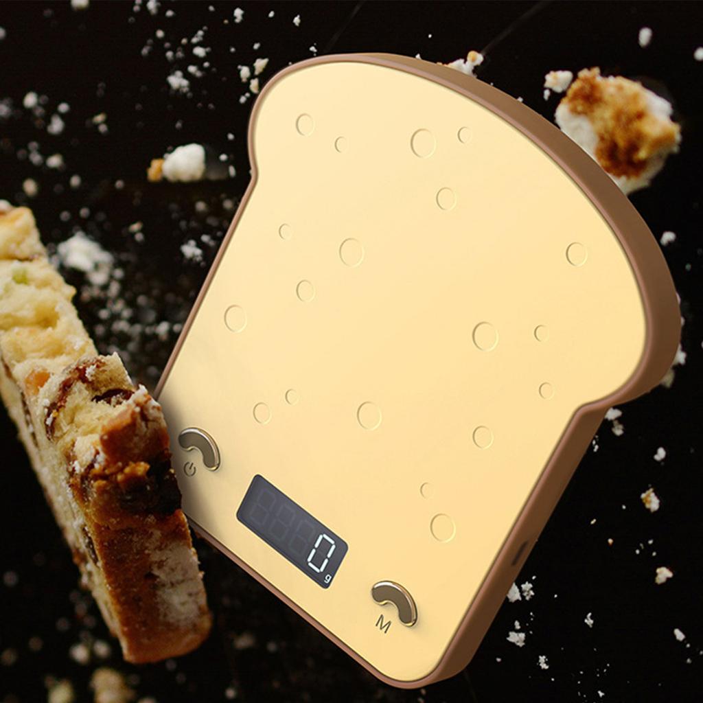 Электронные кухонные весы в форме тоста, цифровые весы для точного измерения при выпечке и приготовлении пищи