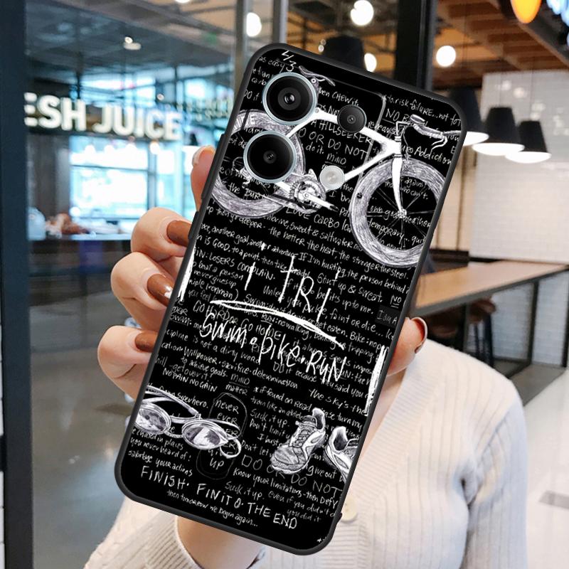 Triathlon Tri Life Case For Xiaomi Redmi Note 15 Pro Plus 10 11 12 13 14 Pro Redmi 15 15C 10C 12C 13C 14C Cover