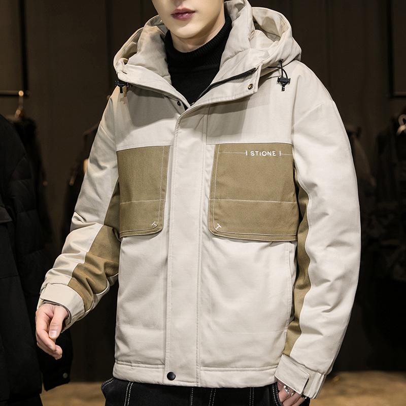 Пуховик мужской короткий модели, новая зимняя утолщенная модная красивая одежда куртка