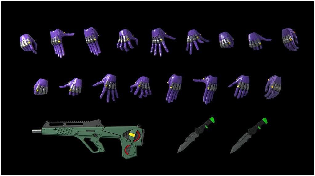 GSI Creos Mon Model Evangelion Multicolor Molded Approximately 47cm Plastic Model Kit Unit-01 Ver. 1.5 Version, Tall, Non-Scale, Color-Coded