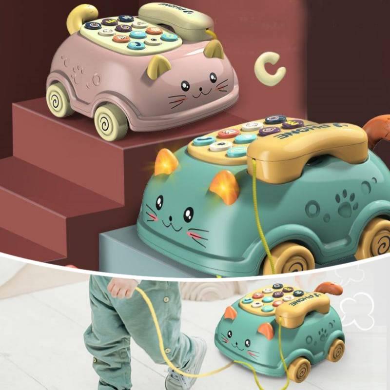 Двуязычная телефонная игрушка на кошачью тематику для детей