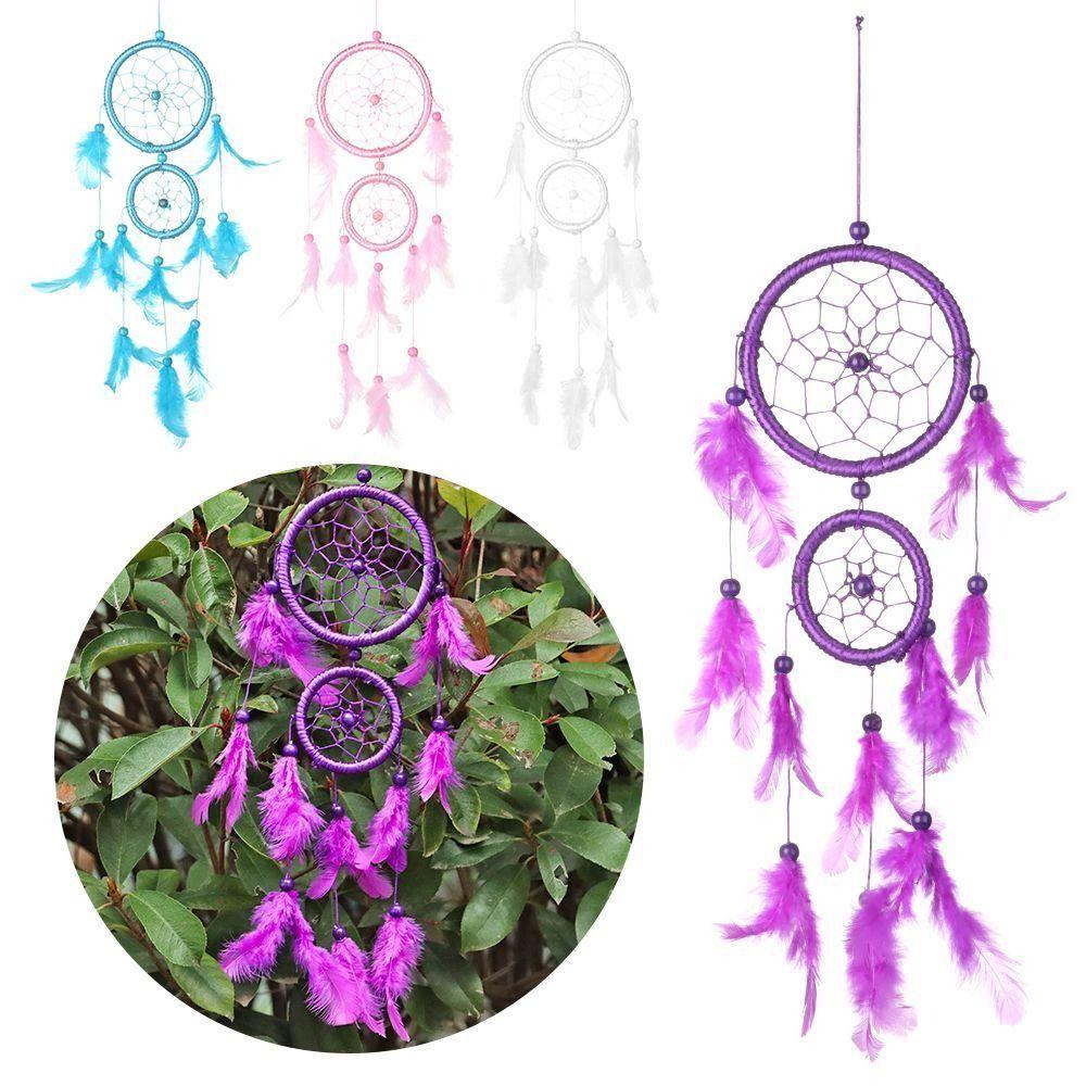 Style Catching Up Handmade Tapestry Dream Catcher Feather Weaving Wind Chimes Feathers Wall Hanging