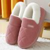 New Winter Corduroy Cotton Slippers Home Couple Anti-moisture Slippery Thick Bottom Cotton Shoes