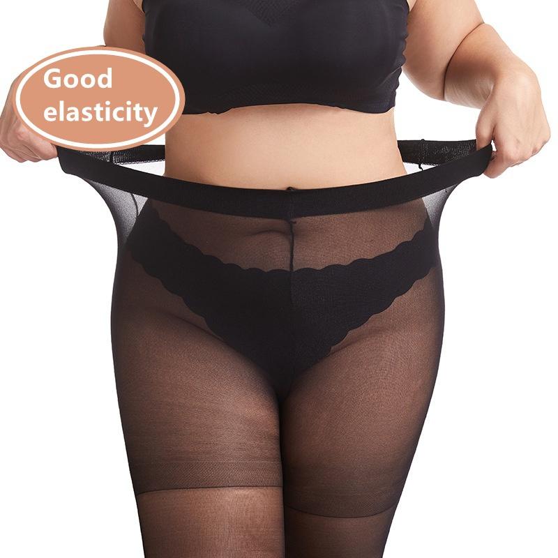 Plus Size Pantyhose Large Size Thin Stretch Stockings XXL Fat Tights Oversized Leggings