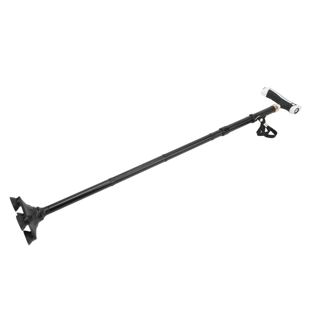 Нескользящая складная трость из алюминиевого сплава с LED-подсветкой, вращающееся основание с амортизацией 360 градусов