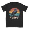 Men Women's T Shirt Retro F-Caw-F  Black Bird Crow Funny Crow Bird Cawing Grunge T-Shirts Summer Tees Clothes Plus Size 5XL